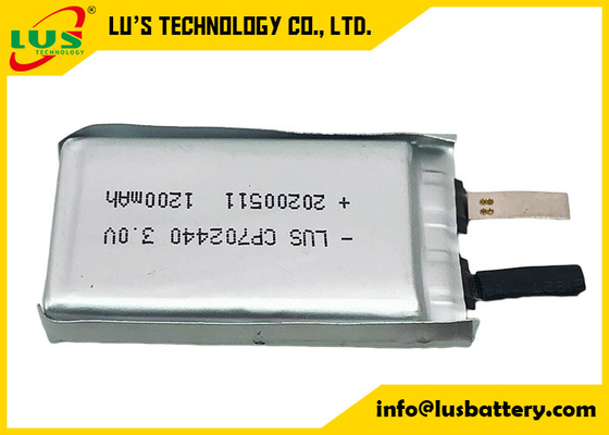 Ультра тонкая батарея батареи лития CP702440 3.0V 1500mAh основная гибкая Li MnO2