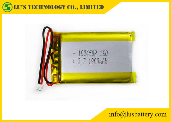 Батарея 1800mah 0.5C CC полимера лития LP103450 3.7V перезаряжаемые